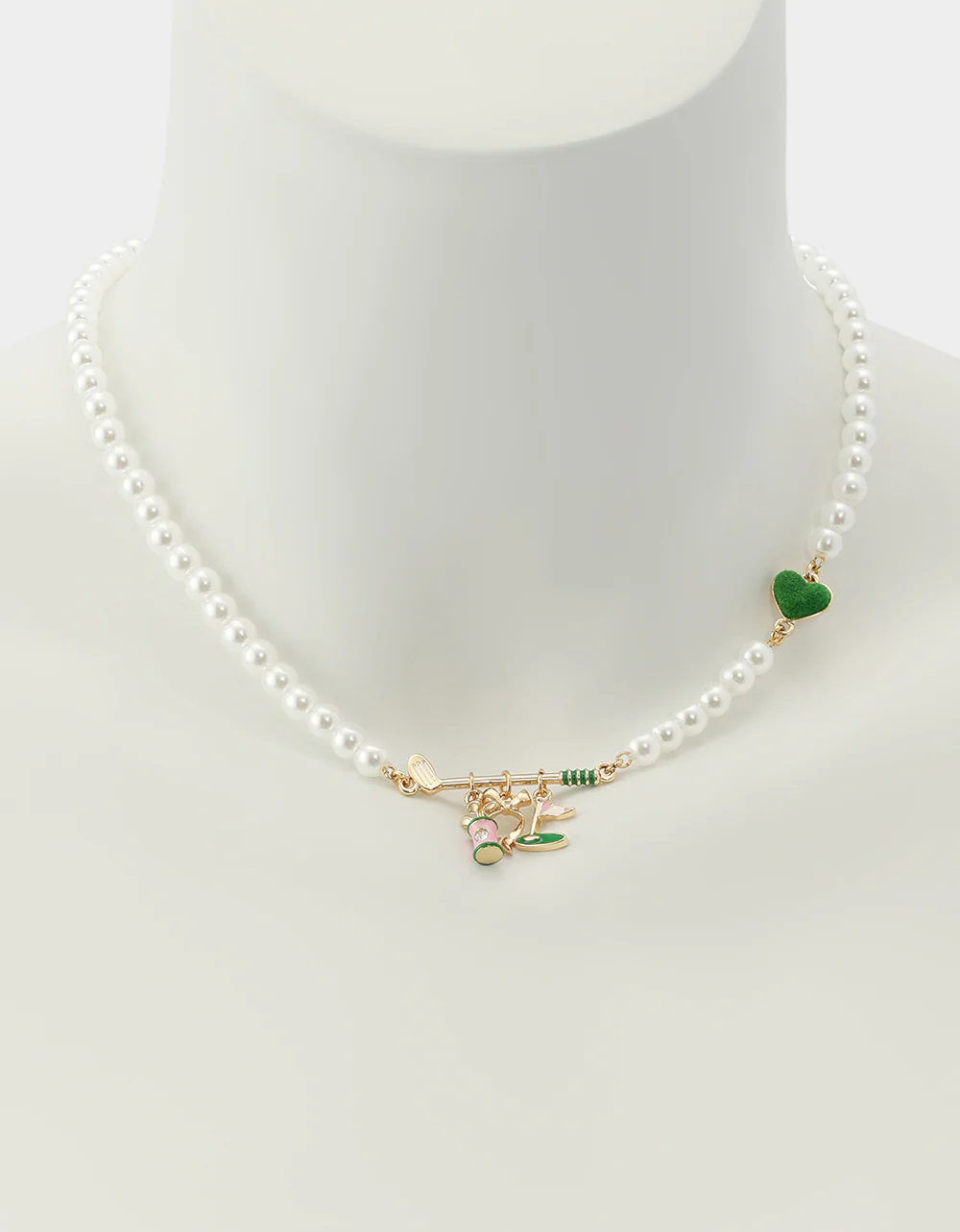 GOLF FRONTAL NECKLACE GREEN - Image 4