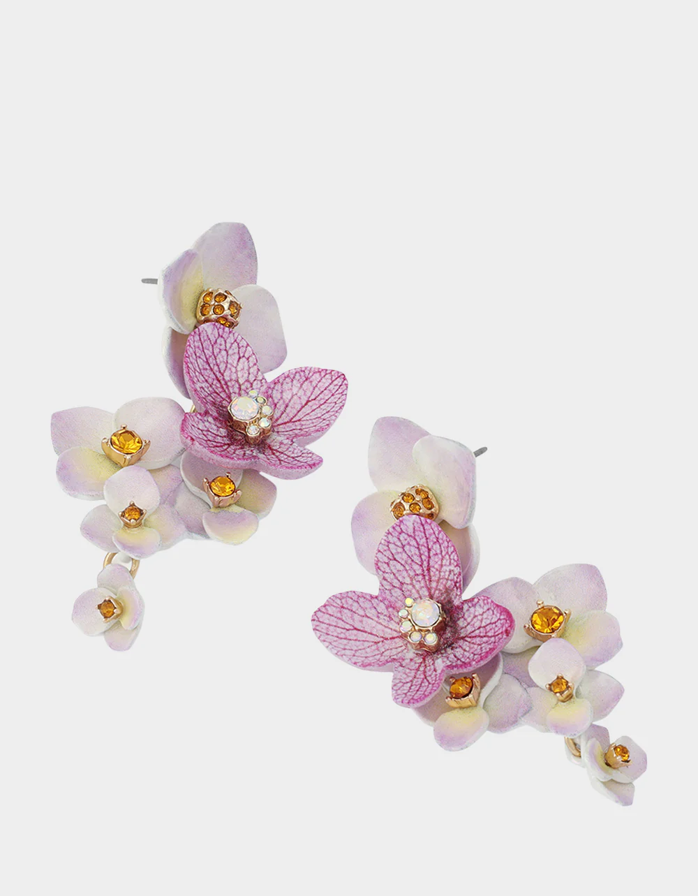 FLOWER BOUQUET EARRINGS PURPLE - Image 3