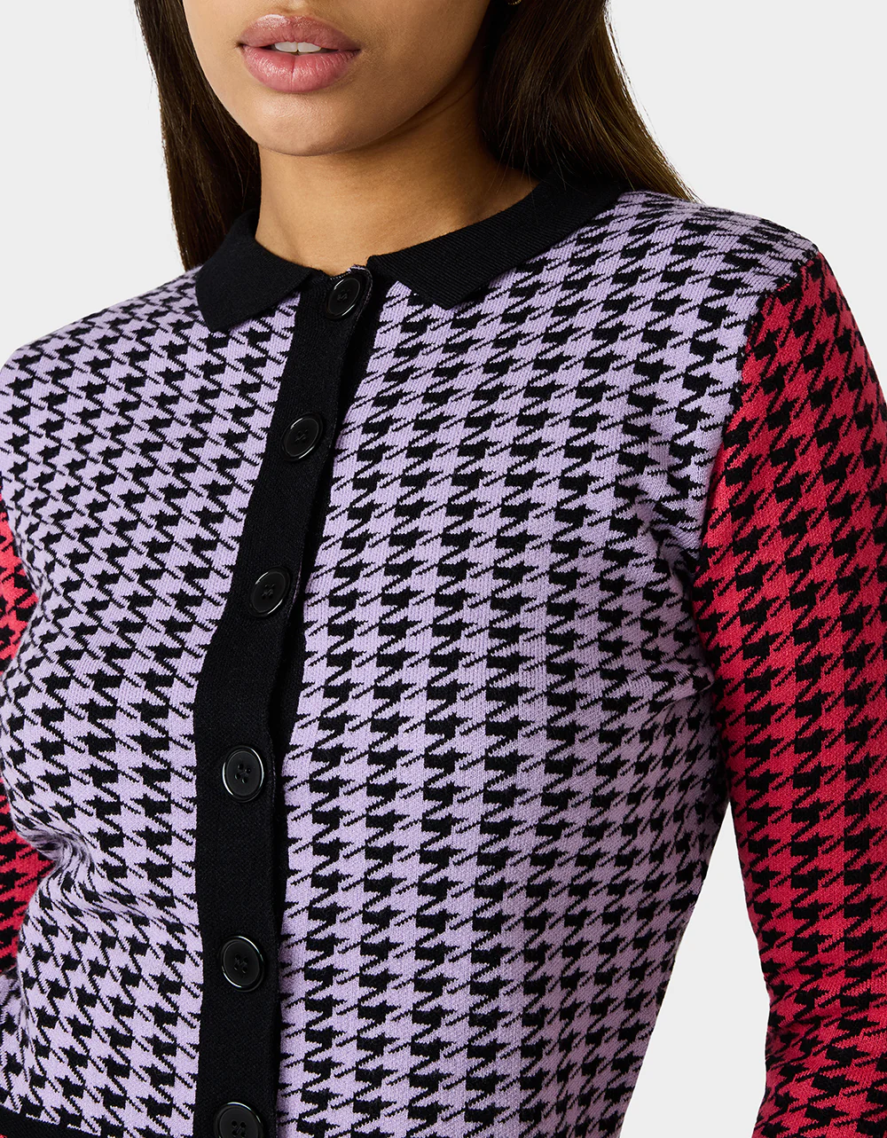 HOT IN HOUNDSTOOTH SET PINK MULTI - Image 6