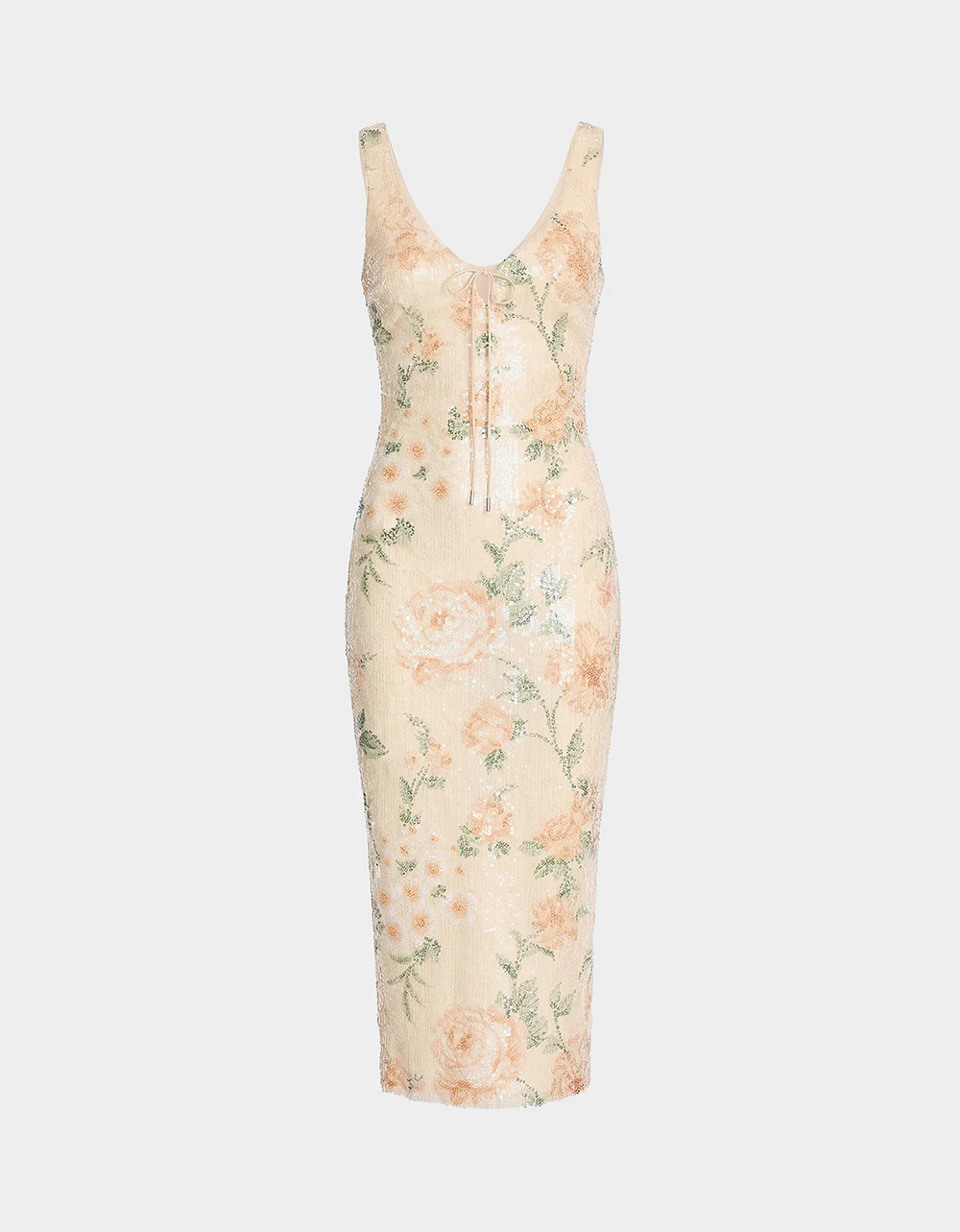 APRICOT HAZE DRESS BLURRY FLORAL - Image 2