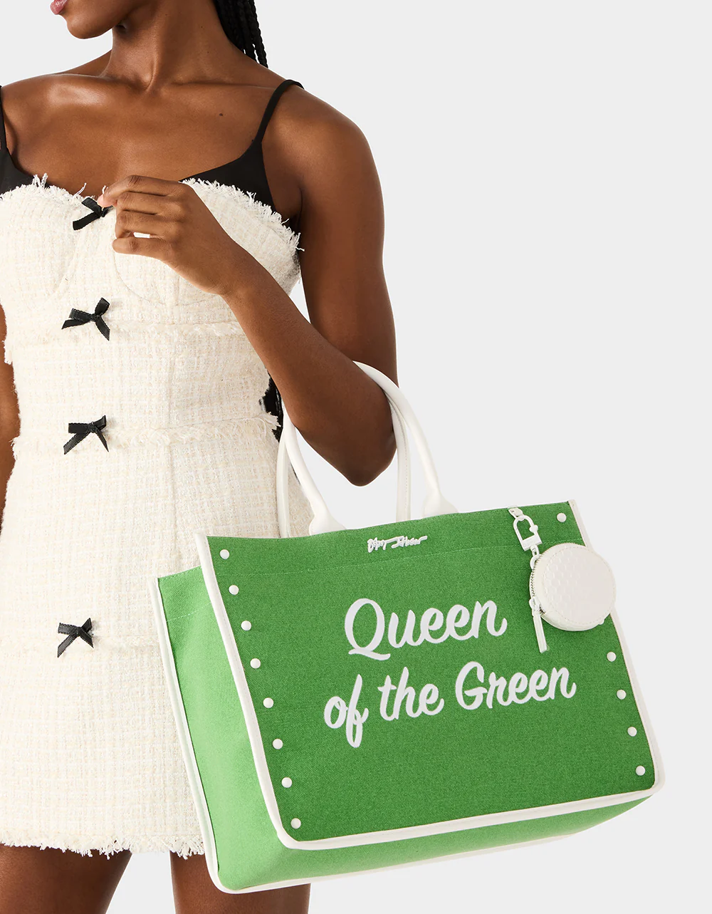 QUEEN OF THE GREEN CANVAS TOTE GREEN - Image 2