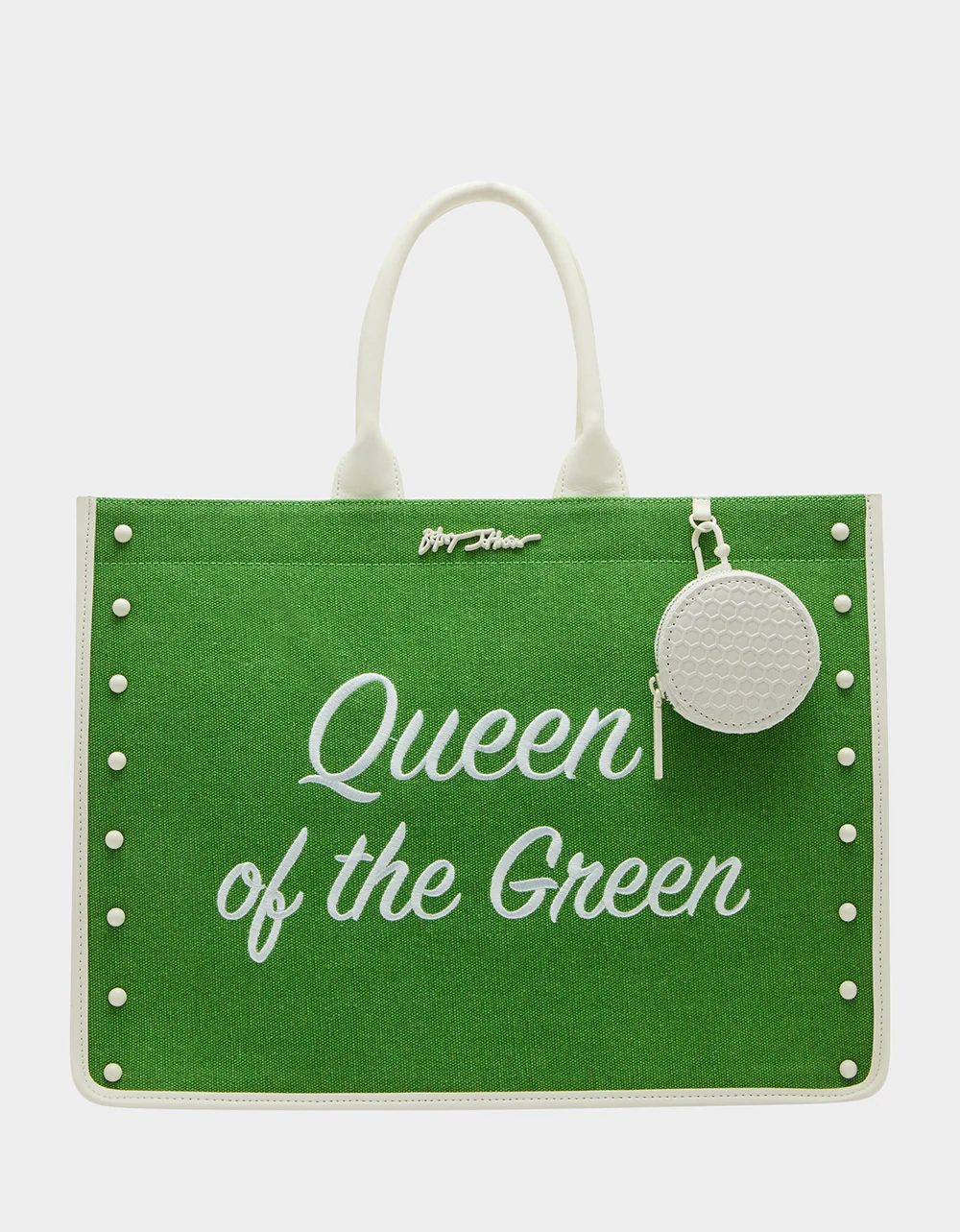 QUEEN OF THE GREEN CANVAS TOTE GREEN - Image 3