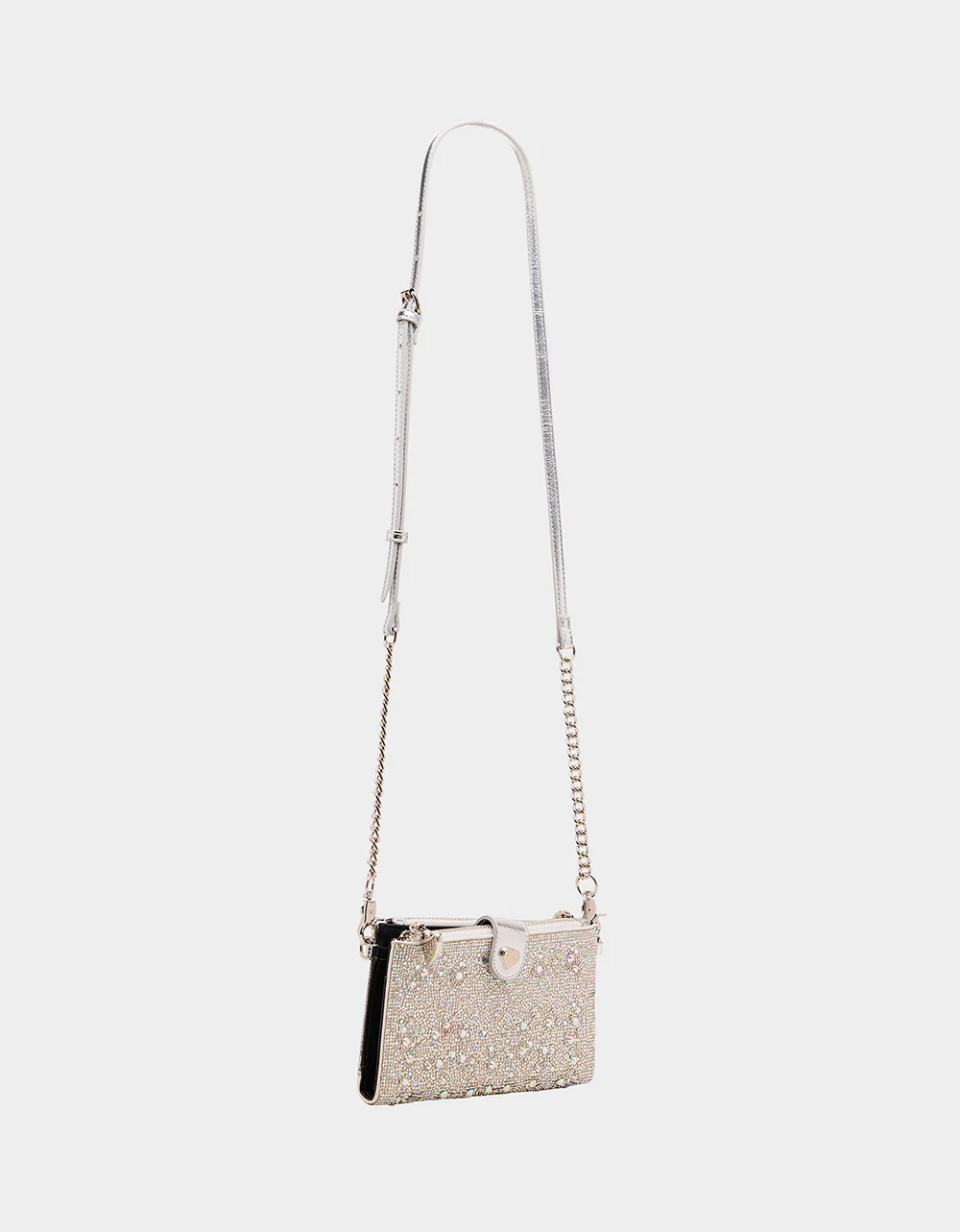WALLET ON CHAIN PHONE HOLDER SILVER - Image 3