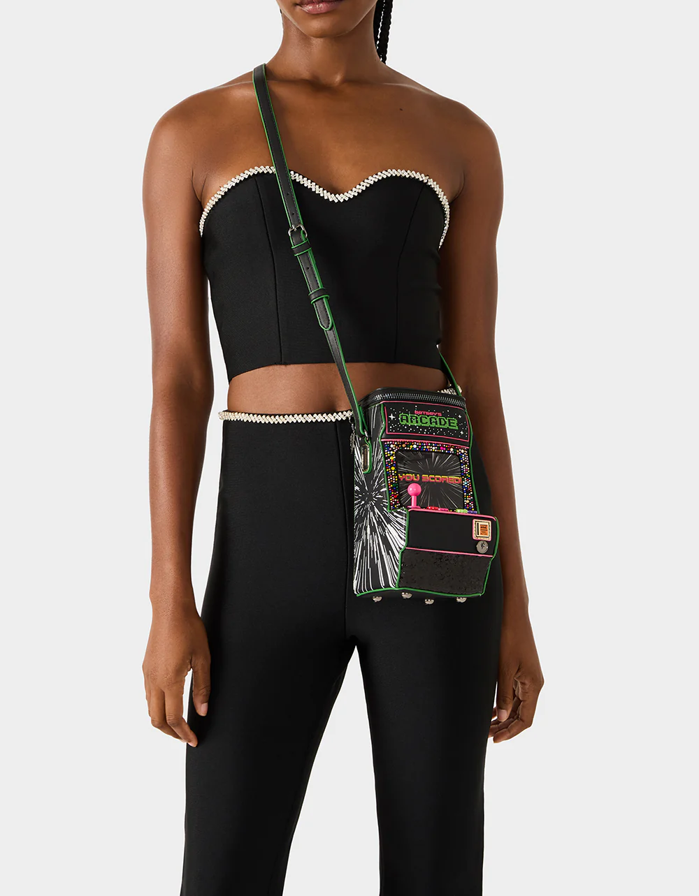 KITSCH SCORED! CROSSBODY BLACK/MULTI - Image 2