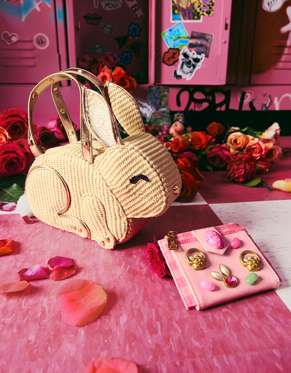A TISKET A TASKET WALLET PINK MULTI - Image 2