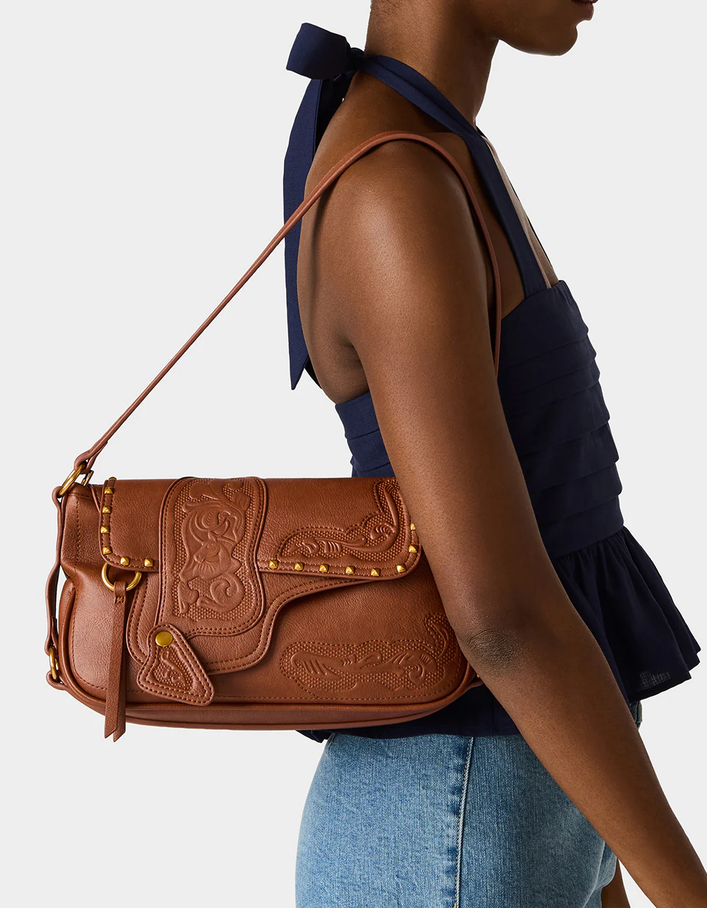 WE RIDE AT DAWN SHOULDER BAG CHOCOLATE - Image 2