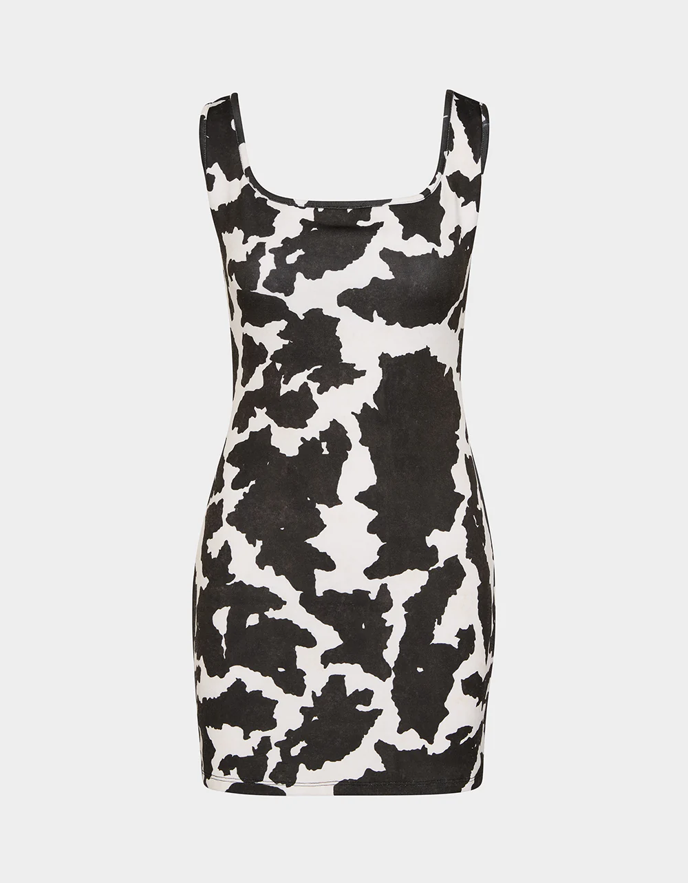 BETSEY COW PRINT DRESS BLACK/WHITE - Image 2