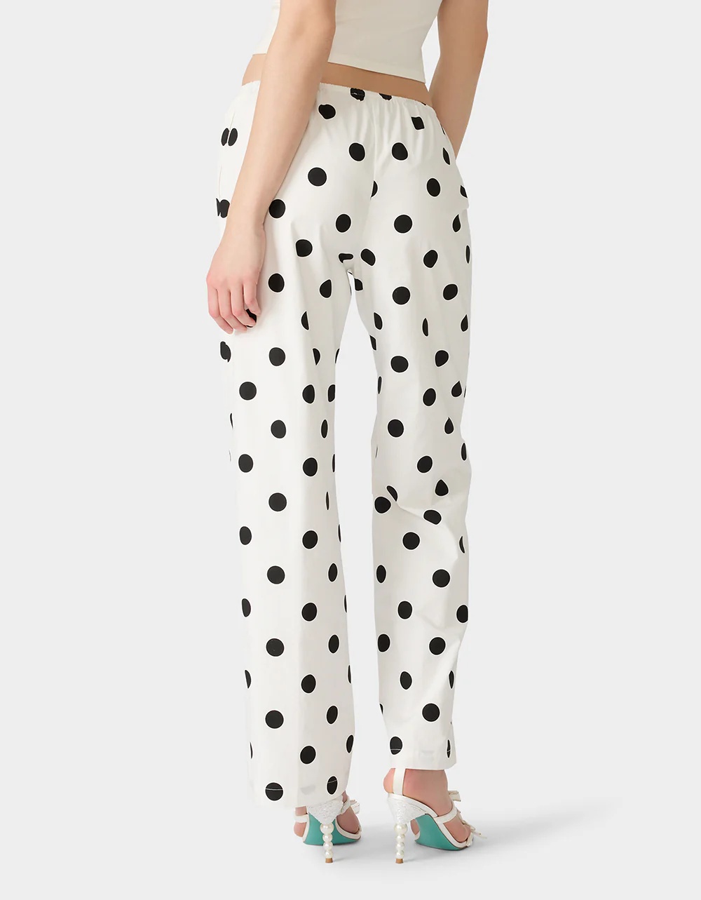 DOTTY DARLING PANTS WHITE - Image 5