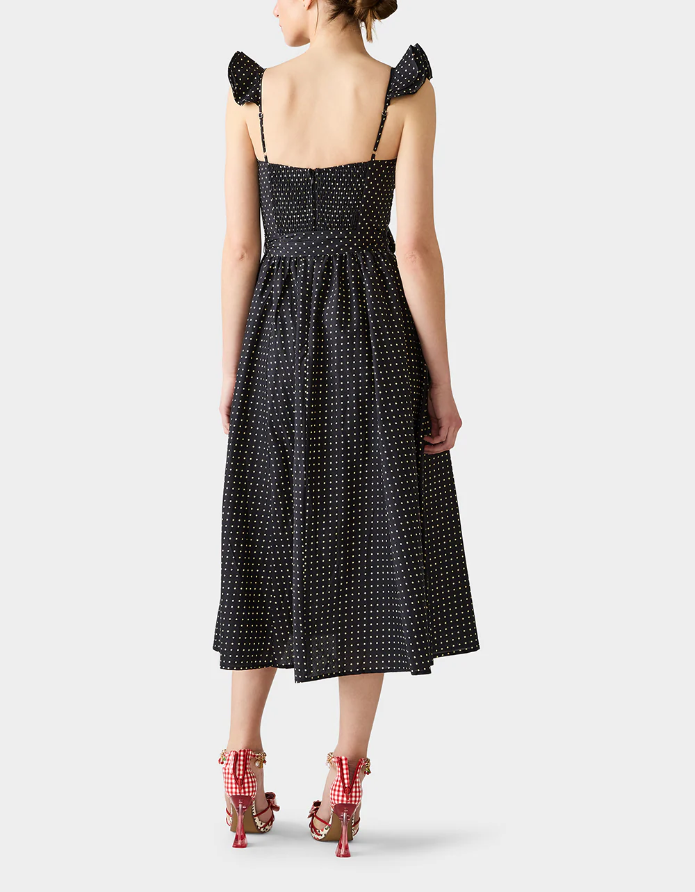 LOVELY IN DOTS DRESS BLACK/IVORY - Image 7