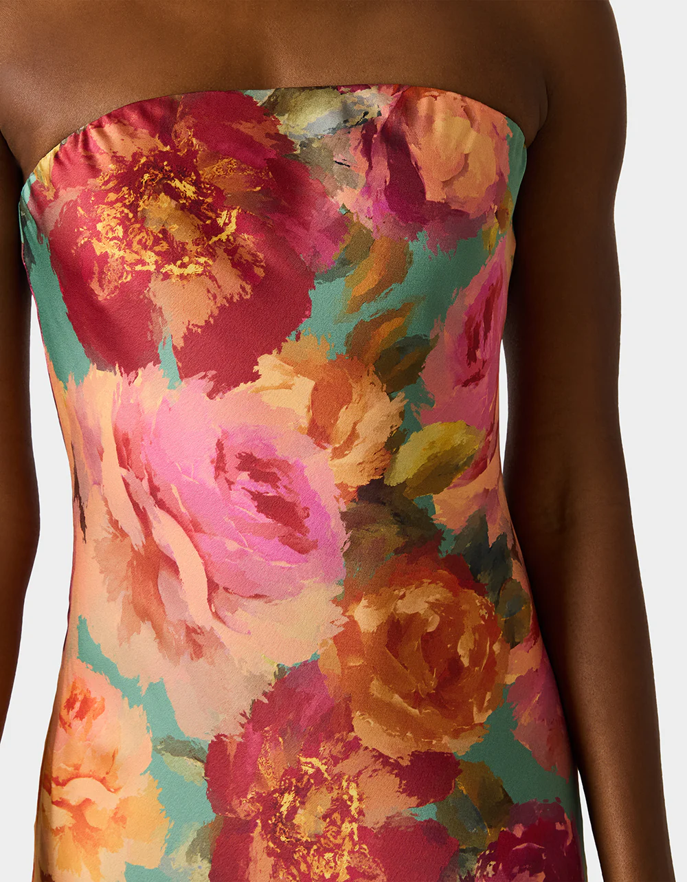 FLORA GOWN GREEN DITSY FLORAL - Image 7