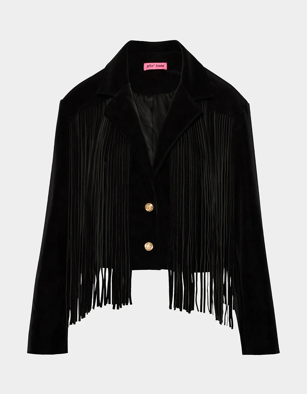 FRINGE FEVER JACKET BLACK - Image 2
