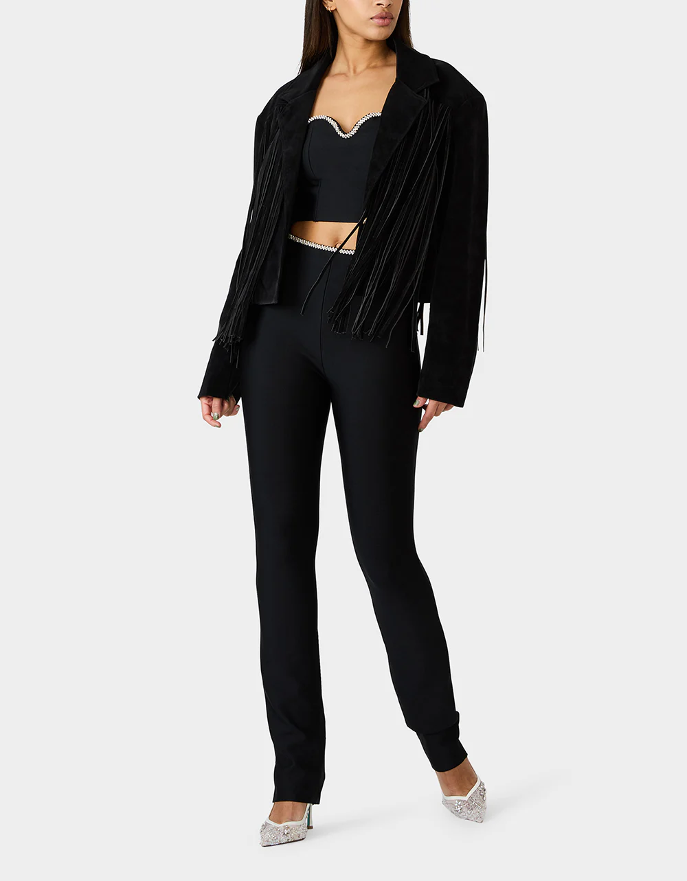 FRINGE FEVER JACKET BLACK - Image 8