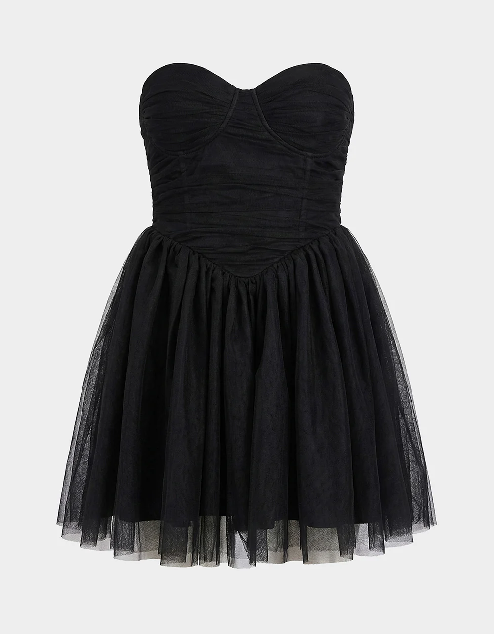 TULLE TWIRL DRESS BLACK - Image 2
