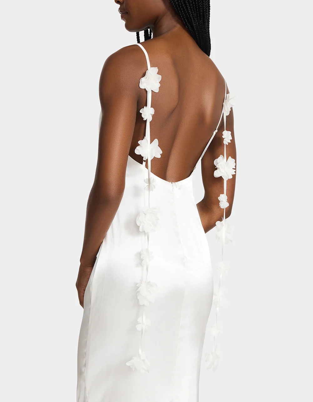 THREAD OF ROSES DRESS WHITE - Image 5