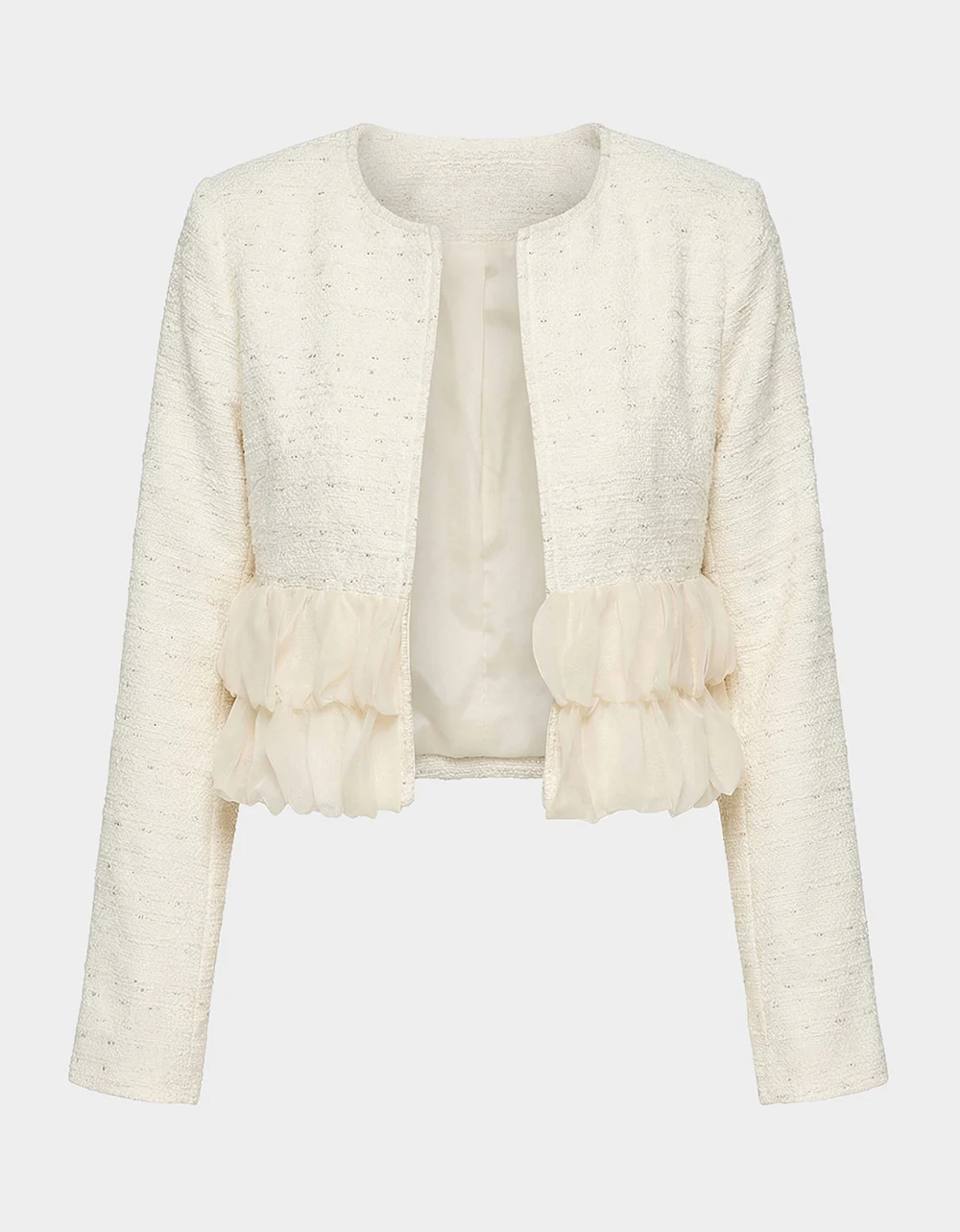 RUFFLE SOCIETY BLAZER CREAM - Image 2