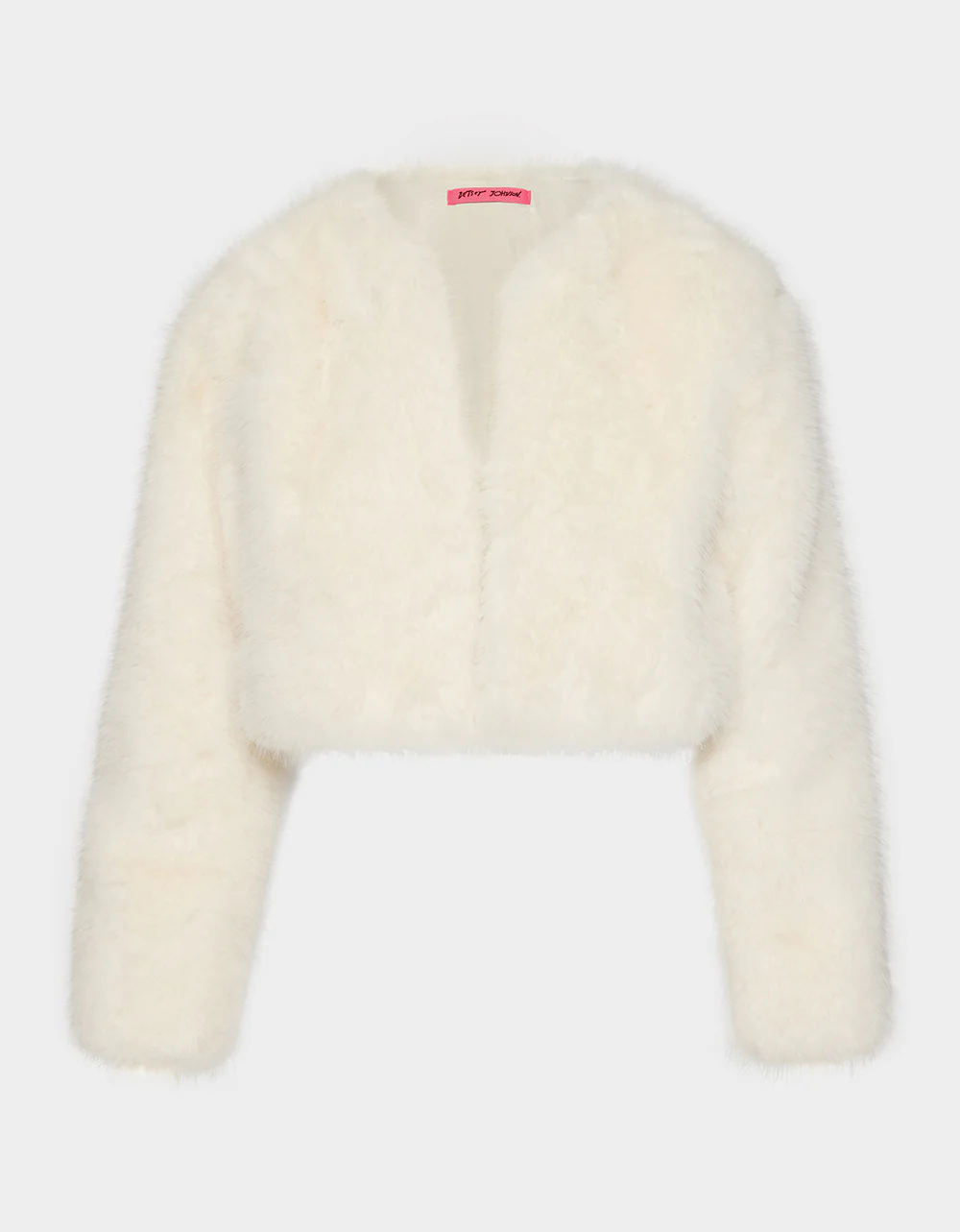 CHAMPAGNE LUXE FAUX FUR JACKET CREAM - Image 2