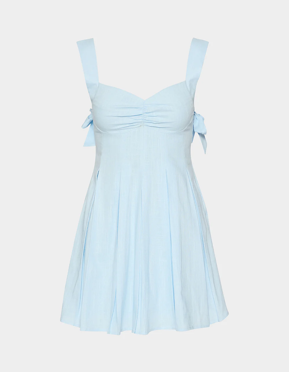 BLUEBEL BOW DRESS LIGHT BLUE - Image 2