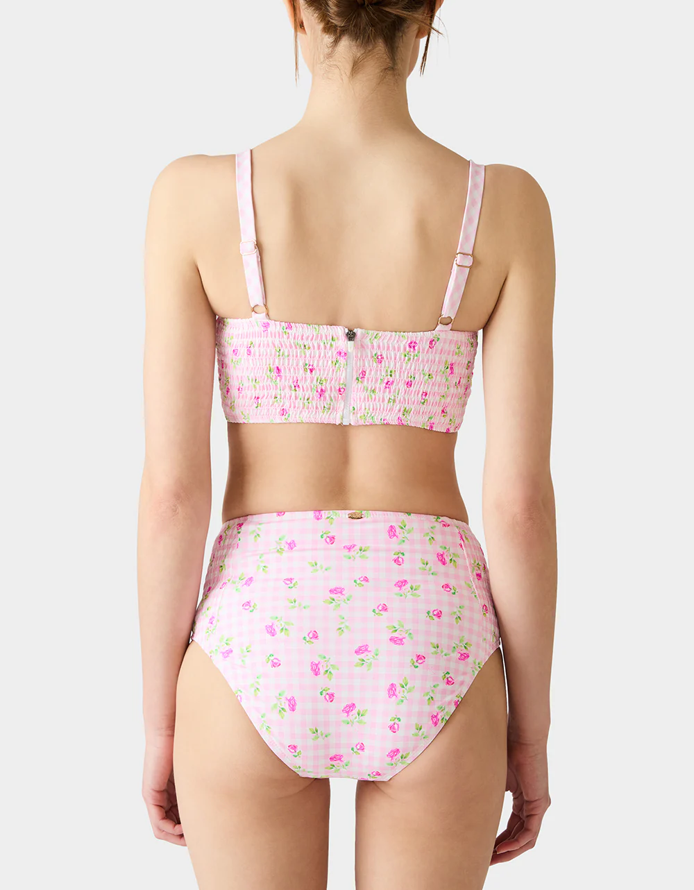 GINGHAM ROSE BIKINI SET PINK - Image 3